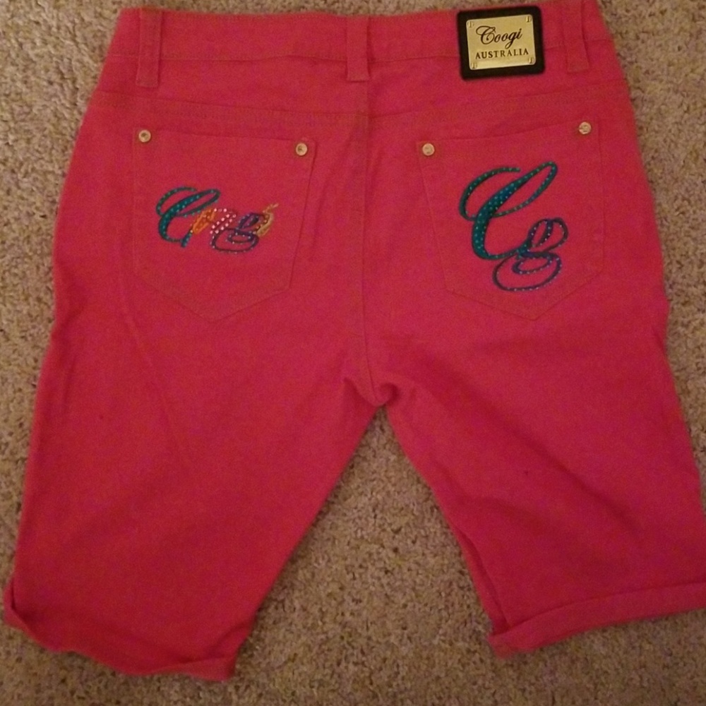 Used Hot Pink Coogi Shorts Size 9/10 - Picture 2 of 5